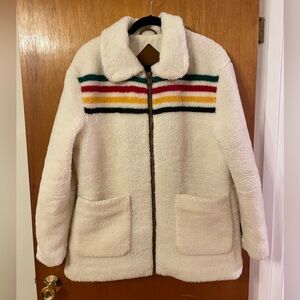 Pendleton Glacier Stripe Sherpa Fleece Jacket Women’s Large